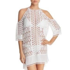 Ramy Brook Silas Tunic Swim Cover Up White XS/S‎